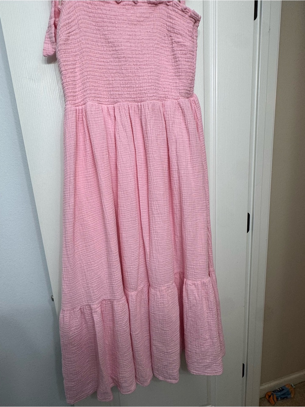 Fashion Nova 2X  Pink Smocked Tiered Sundress